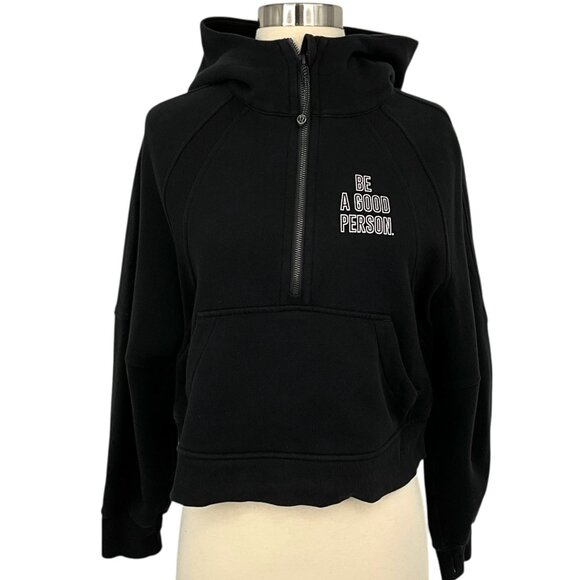 lululemon athletica Tops - Lululemon x BAGP Scuba Oversized 1/2 Zip Hoodie Black Size XS / S Sweatshirt